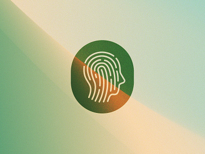 Personal Data Logo app branding app logo biometrics data finger print logo personal data privacy