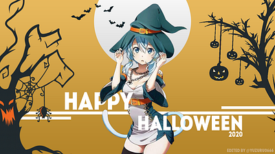 Happy Halloween GFX 2020 anime colorfull gfx graphic design halloween poster