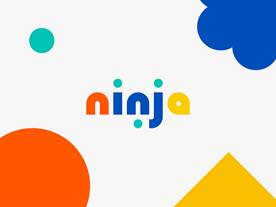 NINJA Branding branding fun graphic design logo design minimal modern logo playful branding