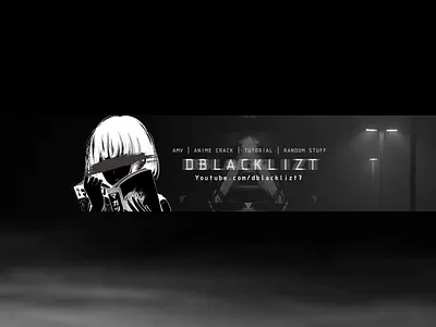 Youtube Channel Banner anime banner graphic design youtube