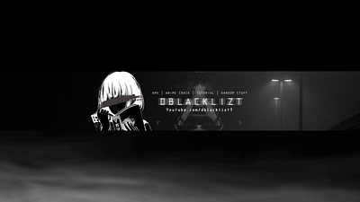 Youtube Channel Banner anime banner graphic design youtube