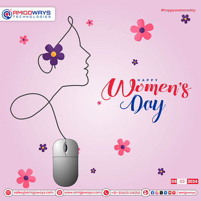 🌸 Happy Women's Day from Amigoways! 🌸 amigoways amigowaysappdevelopers amigowaysteam