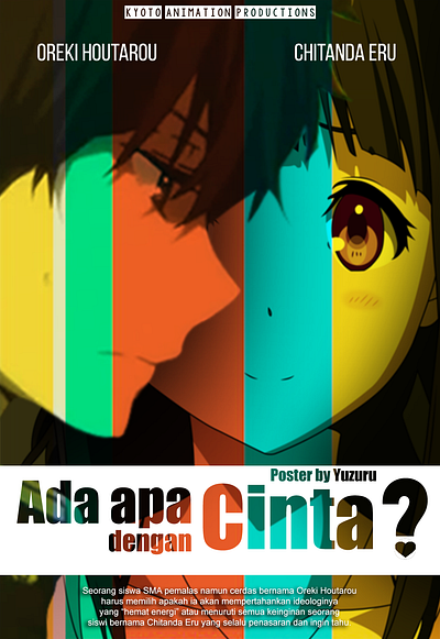 AADC Movie Poster - Hyouka Version anime gfx movie poster poster