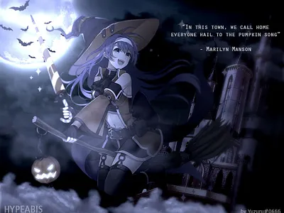 Anime Witch Halloween - Photoshop Manipulation anime compositing gfx halloween manipulation photoshop