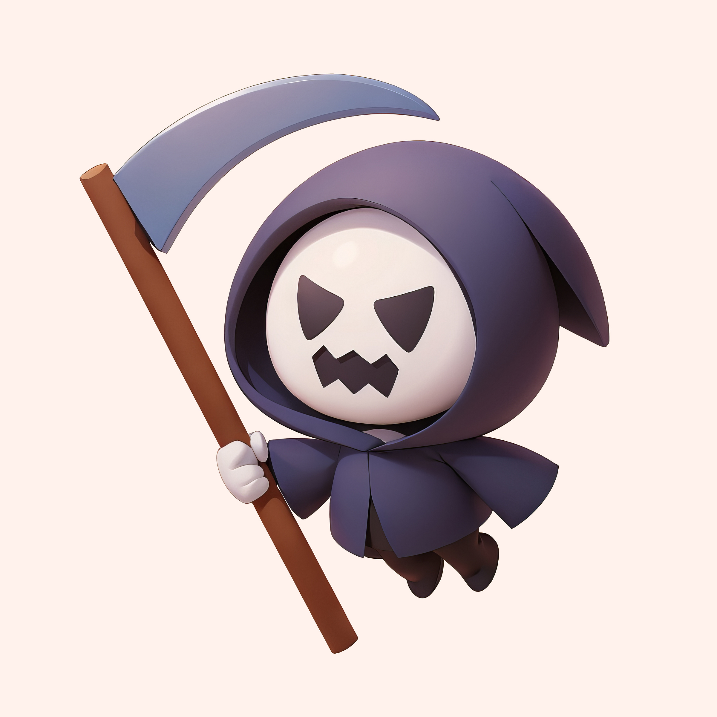 Cute Grim Reaper Cartoon Illustration by Pixel Chop on Dribbble