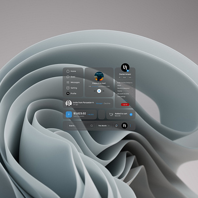 windows concept consept dashboard figma music profile ui ux windows