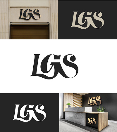 LGS LOGO DESIGN 3d animation app branding design flat graphic design icon illustration logo logo design logodesign minimal typography ui ux vector web website
