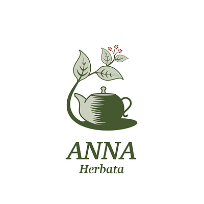 Anna Herbata branding graphic design illustration logo