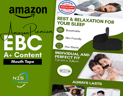 Mouth Tape EBC | Enhance Brand Content | Amazon EBC a a content amazon amazon ebc branding ebc enhance content brand graphic design premium premium design