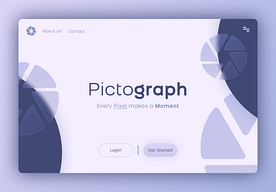 Pictograph: Web-Design (An online platform for photographers) branding figma graphic design logo ui web design