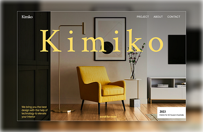 Kimiko interior ui ui design web website