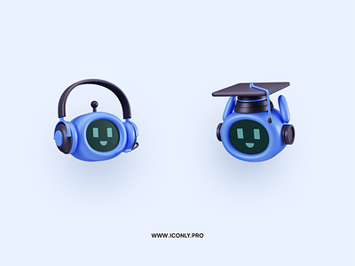 [WIP] Iconly.Pro - 3D bot icon 🤖 3d 3d icon 3dicons ai ai bot bot design icon icondesign iconography iconpack icons iconset illustration motion graphics robot ui