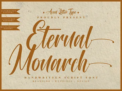 Eternal Monarch Font | Handwritten Script Font branding calligraphy design display font display typeface elegant font freebie graphic design handwriting handwriting font handwritten lettering script script handwriting signature font type design typeface typography wedding font