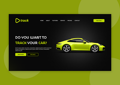 Vehicle tracking website branding ui
