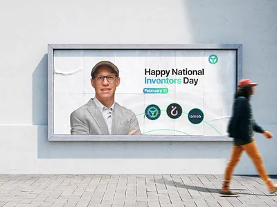 National Inventors Day banner design for WheelCoin web3 m2e.... banner banner design blockchain brand design branding clean design graphic design green mobility inventors day m2e mobility move to earn post post design poster poster design social media technology web3