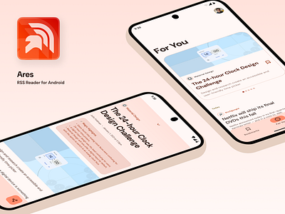 Ares RSS Reader for Android android figma material design mobile ui
