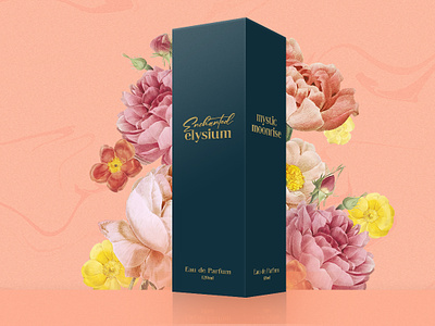 Enchanted Elysium branding design elegant flower graphic design luxury packaging perfume perfume packaging