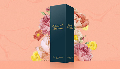 Enchanted Elysium branding design elegant flower graphic design luxury packaging perfume perfume packaging