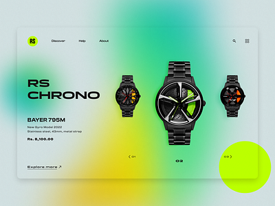 Landing page dailyui landing page ui watches