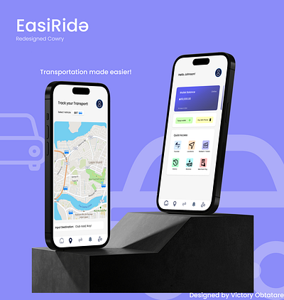 EasiRide - Redesigned Cowry animation branding graphic design ui ui design