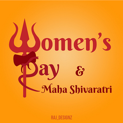 Women's day and Maha Shivaratri creative | by Rajveer design graphic design illustration photoshop vector