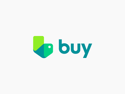 buy logo concept b branding buy buyer commerce e commerce fold green icon logo marketing monogram price sell selling shop tag transparent trust