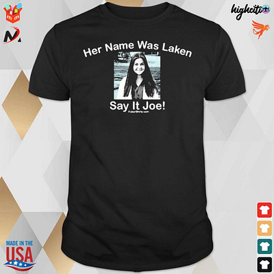 Official Her Name Was Laken Say It Joe photo t-shirt