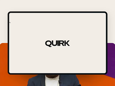 QUIRK digital agency graphic design loading screen ui web design