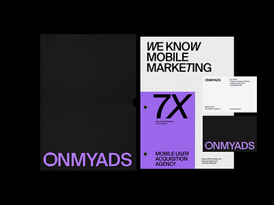 Onmyads Identity / Branding / Stationery brand branding business cards graphic design guidelines identity logo stationery