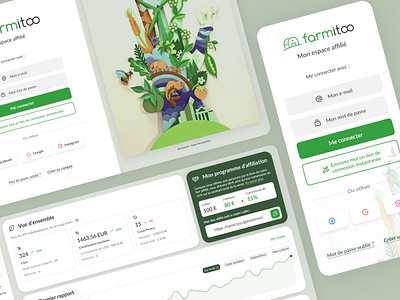 Farmitoo - Dashboard & Log-in Re-Design agriculture app branding dashboard e commerce farmtech illustration ui uidesign ux