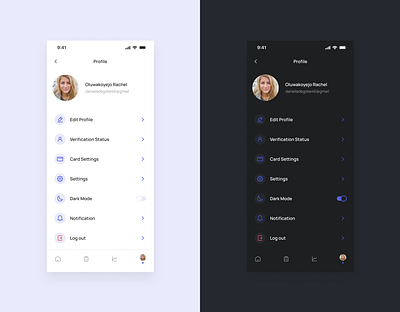 Light mode and Dark mode branding ui