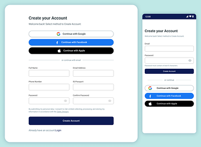 SIGN-UP PAGE create account page dailyui sign up signup page uiux visual design