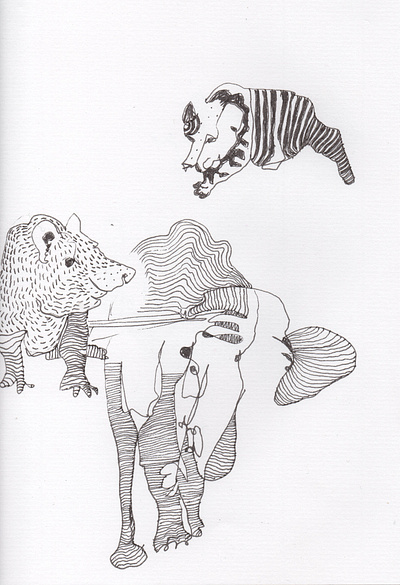 wild animals artwork illustration painting