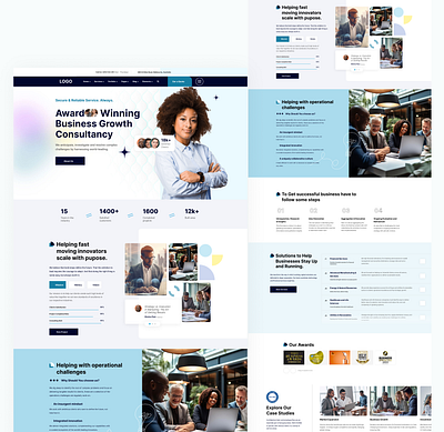 Business Consulting Website business consulting business landing page business website consulting consulting website figma landing page saas saas business website saas website ui design ui kit ui ux web website