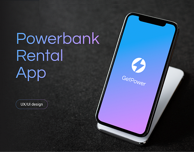 GetPower Powerbank Rental App app design figma information architecture mobile app mobile design powerbank rental ui user experience user research ux uxui uxui design