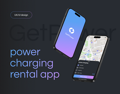 GetPower Powerbank Rental App app design figma information architecture mobile app mobile design powerbank rental ui user experience user research ux uxui uxui design