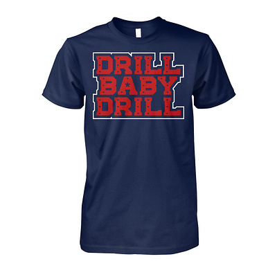 Houston Roughnecks UFL Drill Baby Drill Shirt design illustration