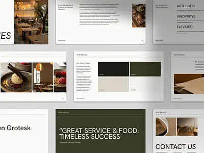 Restaurant Brand Guidelines Presentation brand guidelines branding clean design food graphic design minimal presentation restaurant design visual identity