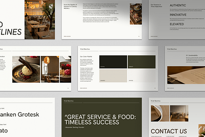 Restaurant Brand Guidelines Presentation brand guidelines branding clean design food graphic design minimal presentation restaurant design visual identity