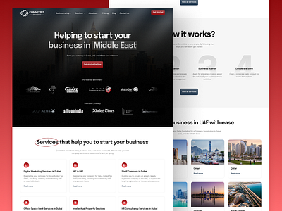 Commitbiz - Management Advisory Firm Website Landing Page business case study design dribbble freelancing illustration landing page landing page design minimalistic project redesign ui ui design uiux uiux design ux ux case study ux design ux project website