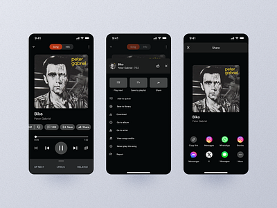 Daily UI 010/ Share screen/ Protest music app app app design careerfoundry daily challenge ui 010 daily ui 010 daily ui 10 daily ui challenge dailyui dailyuichallenge design figma music app music player app ui
