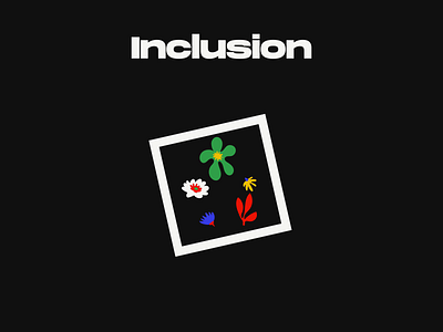 Inclusion animation beabetterhuman bold contrast exclusion flowers graphic design inclusion integration internationalwomensday motion graphics seperation