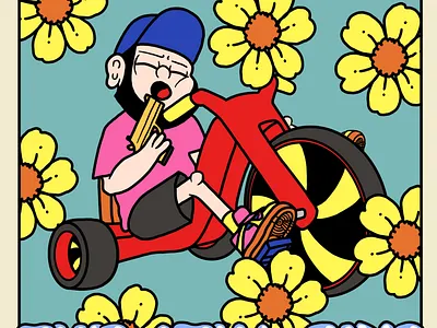 TURU. THE OTHA SIDE. branding cartoon cartoon poster cute cartoon design graffiti graphic design illustration poster turu always