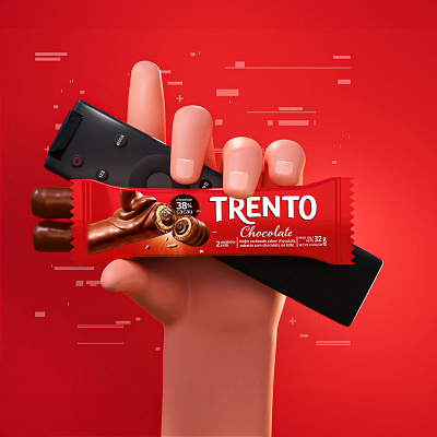 Netflix + Trento 3d ads blender 3d desing ilustration