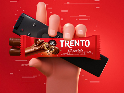 Netflix + Trento 3d ads blender 3d desing ilustration