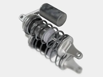 Suspension 3d 3d design autodesk car design inventor rendering suspension