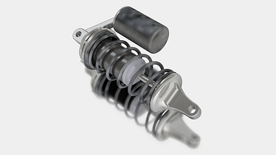 Suspension 3d 3d design autodesk car design inventor rendering suspension