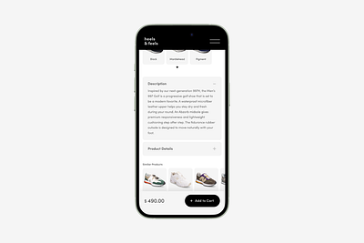 Daily UI #012 — E-Commerce Shop (Single Item) app card daily design e commerce ecommerce figma interface product shoe store shop store ui ux web shop web store webdesign webshop webstore