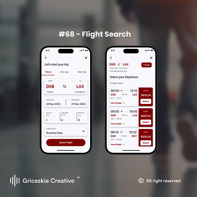 Daily Ui 68 - Flight Search