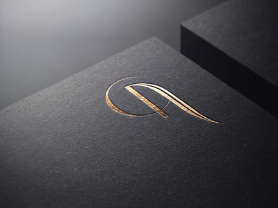 Luxury Logo - Artist Managment Agency anagram branding classical music design elegant embossed gold graphic design logo luxury mockup texture visual identity